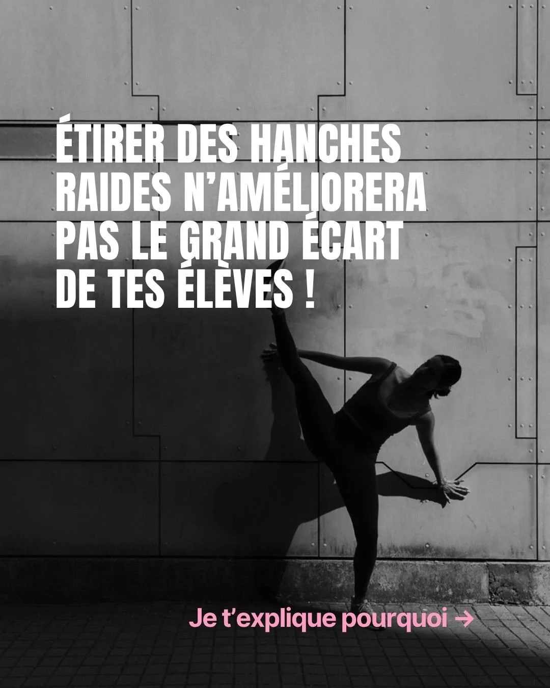 Spoiler 1 💥 &mdash; Hanches raides &ne; hanches fortes.
Spoiler 2 💥💥 &mdash; Hanches fortes = contr&ocirc;le = meilleure chance pour le grand &eacute;cart 

On &eacute;tire beaucoup en yoga, mais on renforce moins, surtout dans les amplitudes que 