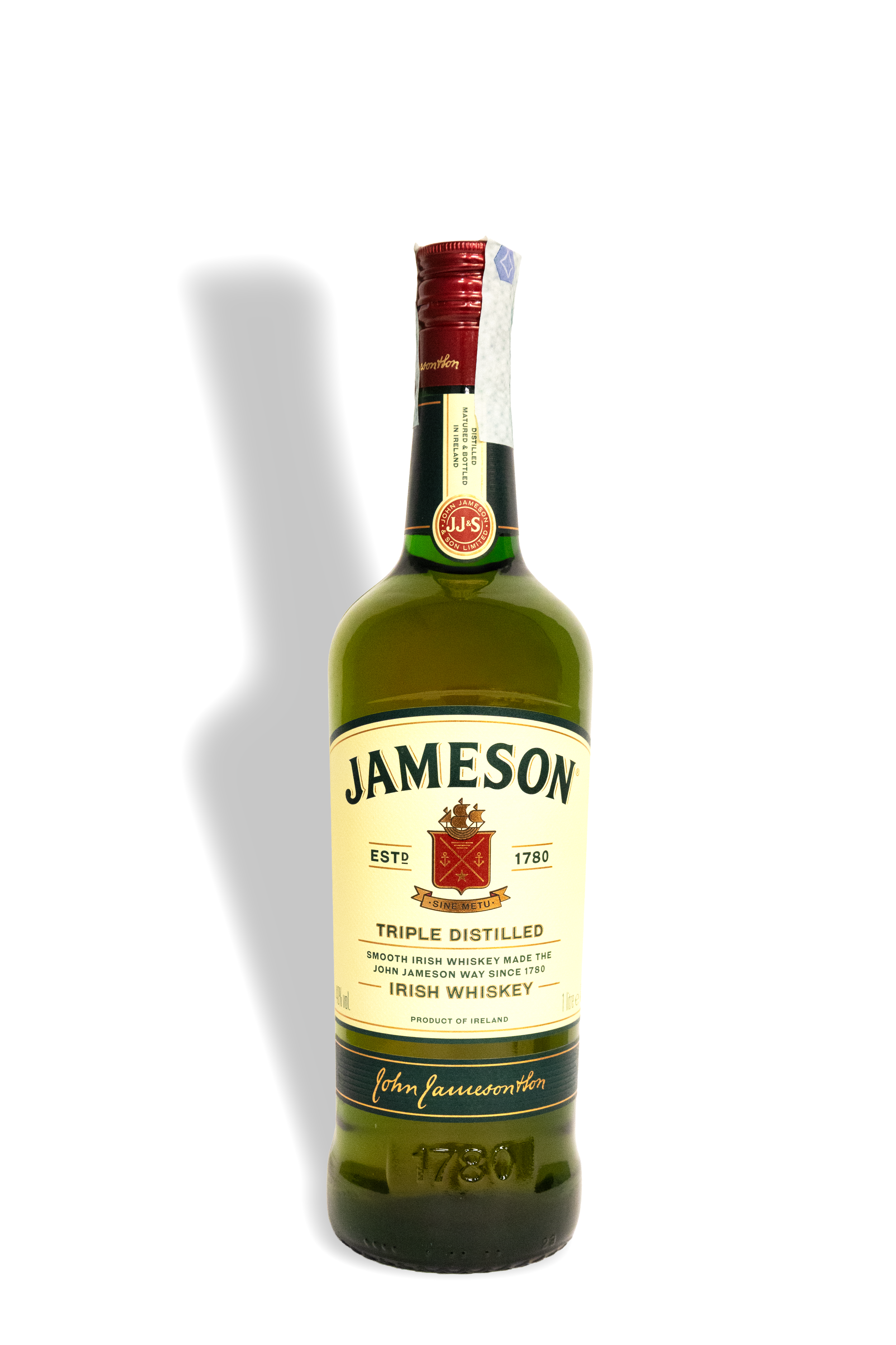 Jameson Triple Distilled Irish Whiskey.