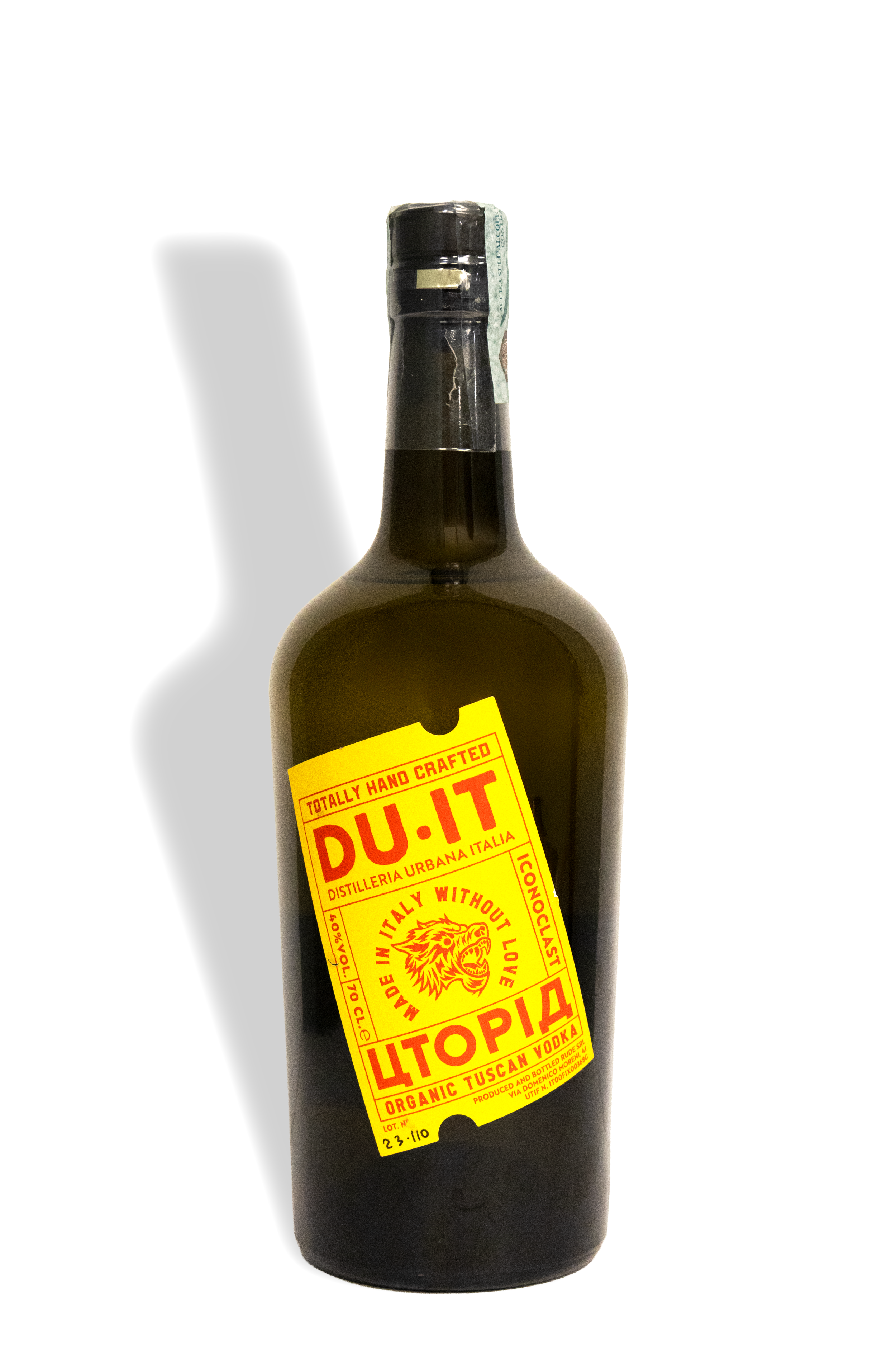 Du.It Utopia Organic Tuscan Vodka.