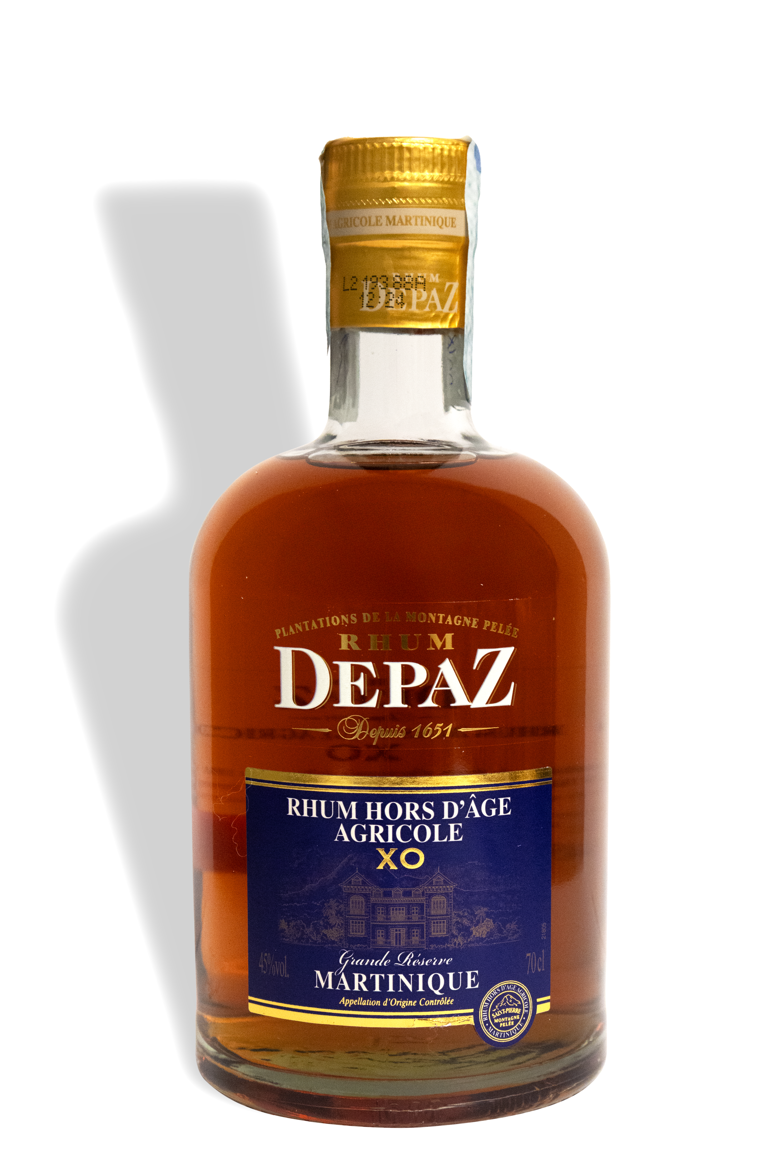 Rhum Depaz Rhum Hors d’age Agricole XO Martinique.