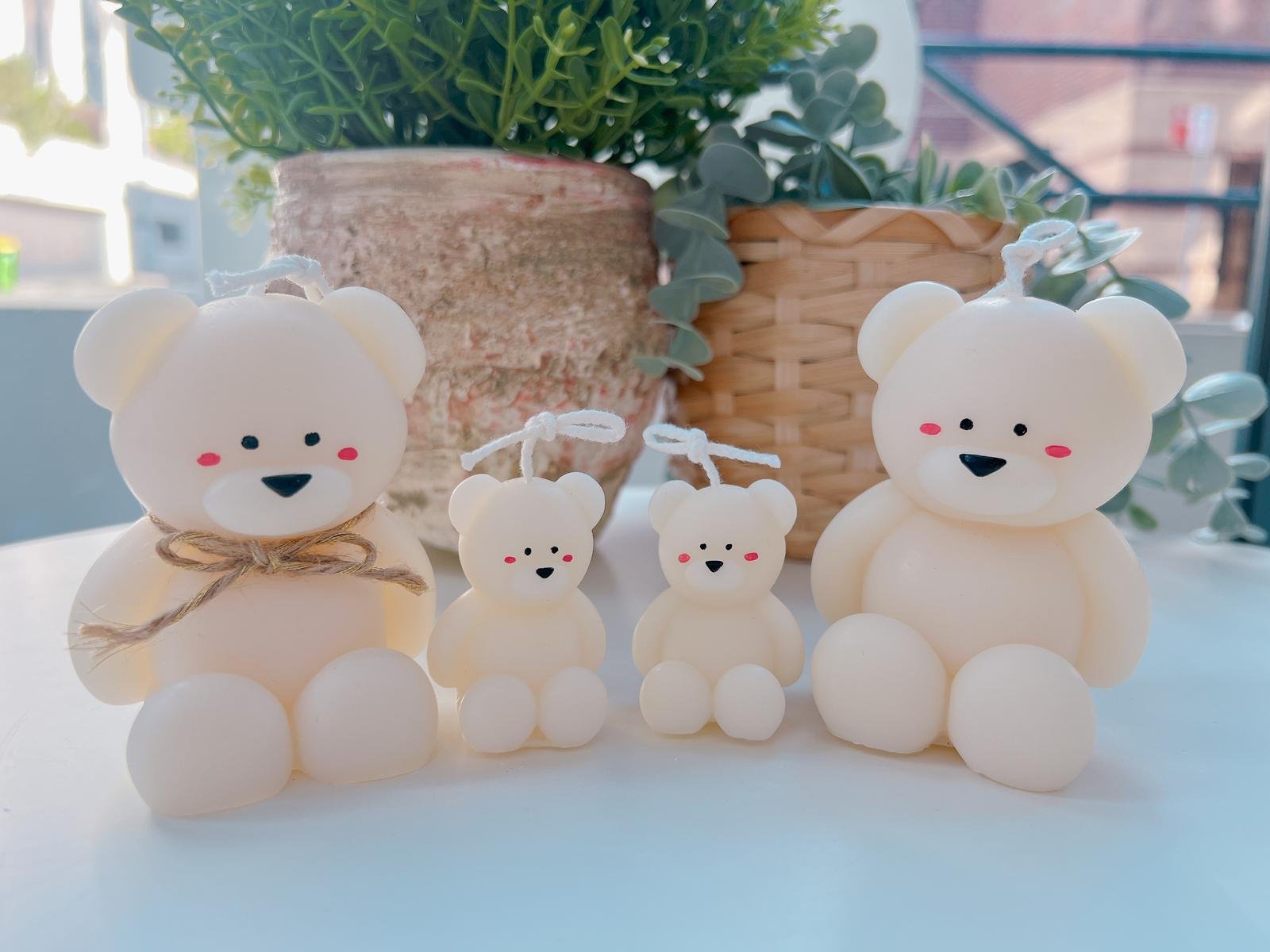 Adorable Teddy Bear Candle Set