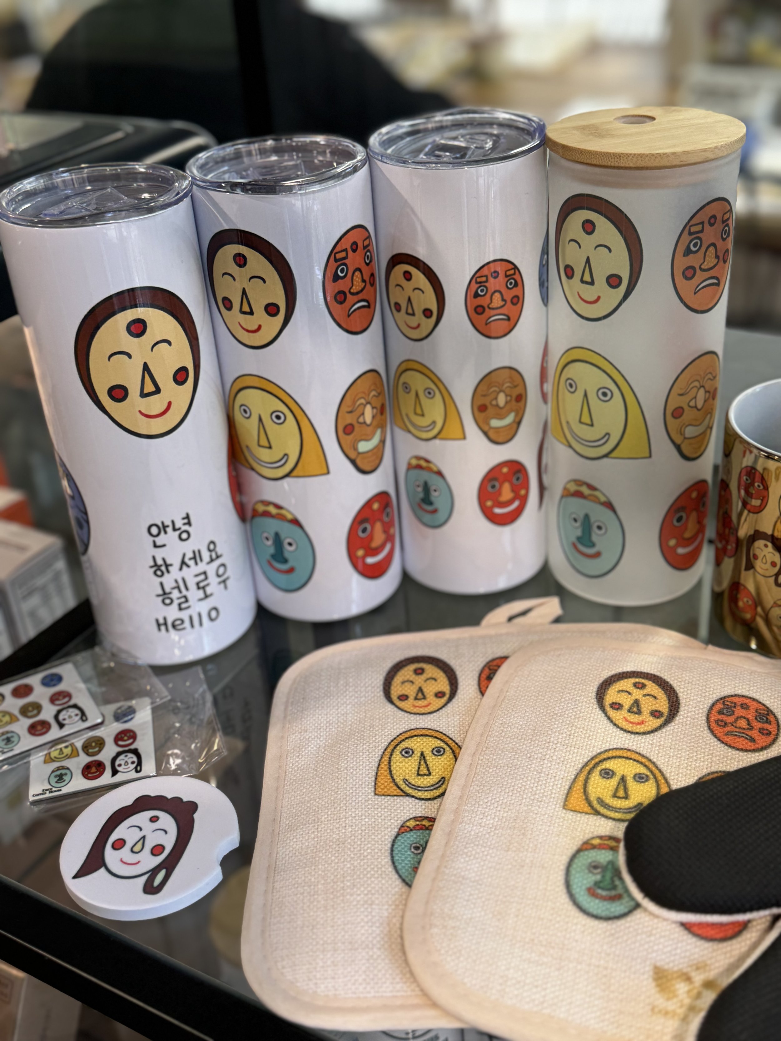Korean Traditional Mask Series by Jian