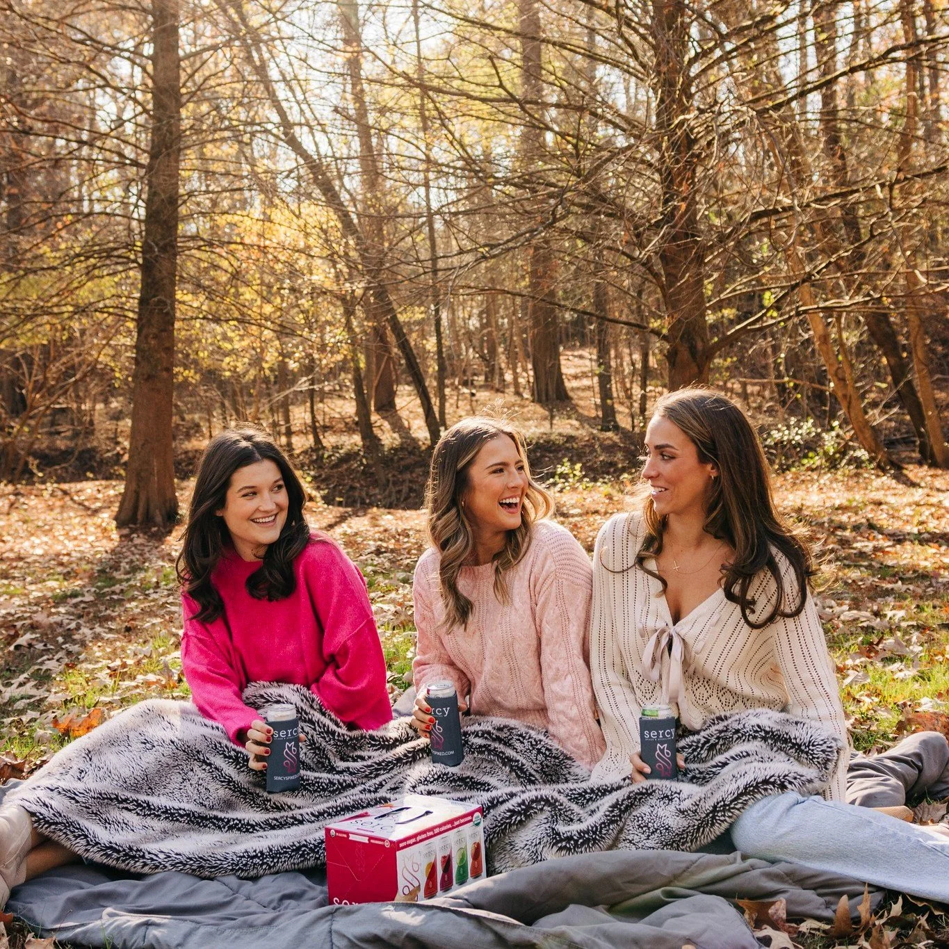 Sweater weather, sparkling sips. 🍂✨ #ZeroSugar #Clean