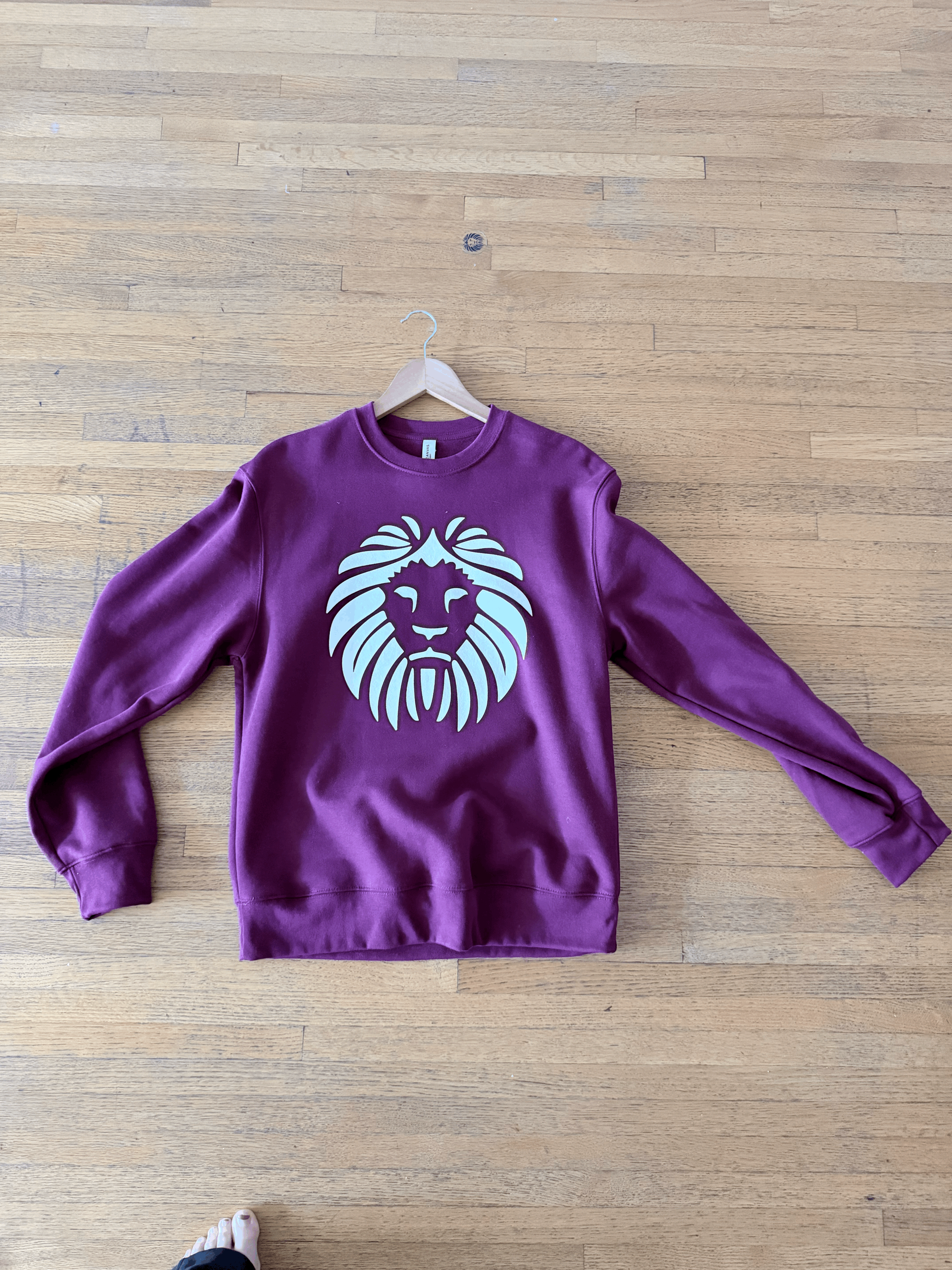 Maroon Cotton Crew Neck