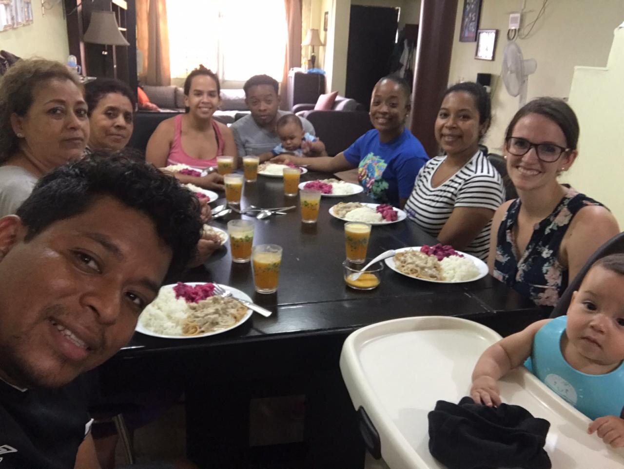 Dinner with Raul’s family