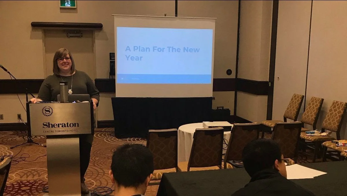 Leading my “A Plan For The New Year” Workshop.