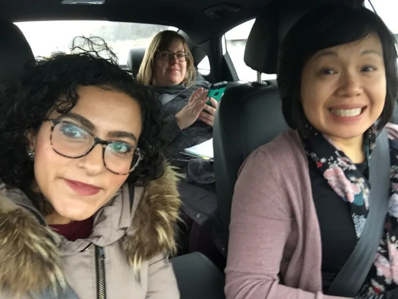 Road trip to Indiana - getting some last minute work done in the back seat before we cross into the US and I can no longer use the data on my phone.