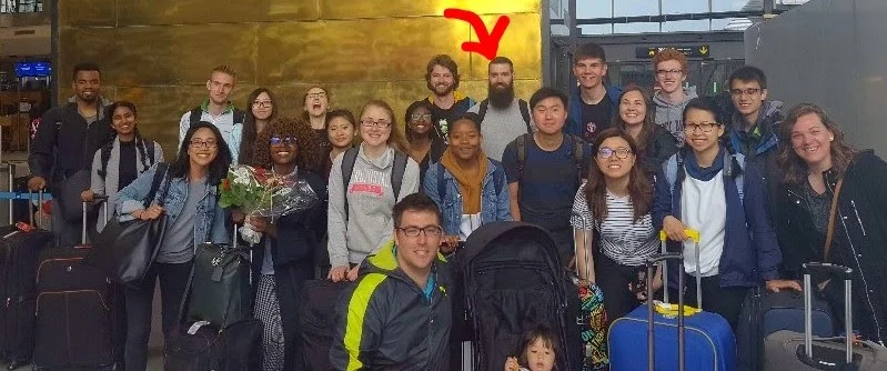 Here is picture of our team with our resident Viking, Alex, who helped us understand what Jesus is doing in Denmark