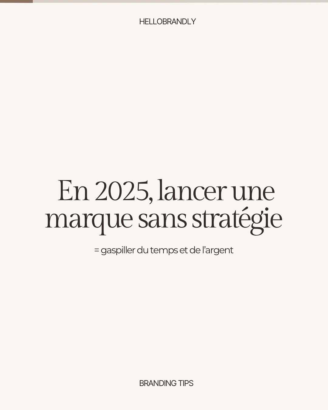 Tu veux lancer ta marque cette ann&eacute;e ? Lis &ccedil;a avant de perdre du temps 🤔

Je vois trop d&rsquo;entrepreneuses miser sur un joli logo ou un feed harmonieux&hellip;Mais sans vraie strat&eacute;gie derri&egrave;re 🫠

R&eacute;sultat :
👉
