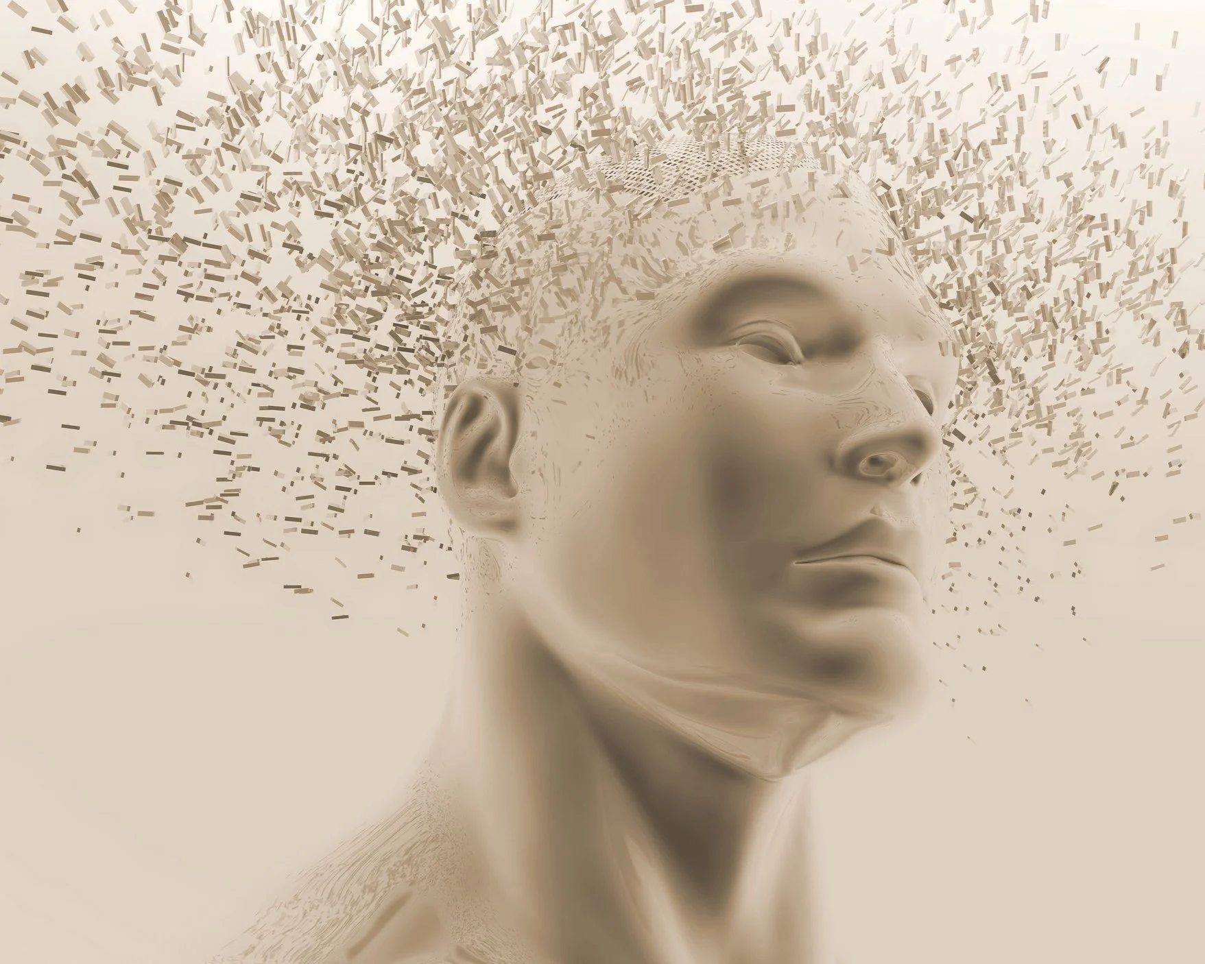 The image represents relearning perception, the deconstruction of conditioned patterns, and the reorganization of inner order into coherent outer expression.