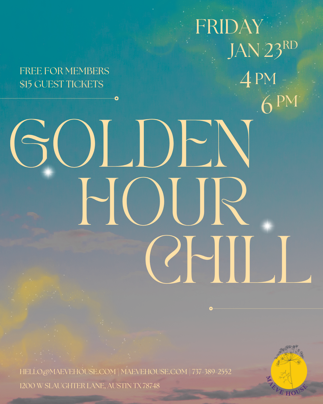 Friday, January 23rd | 4 pm - 6 pm