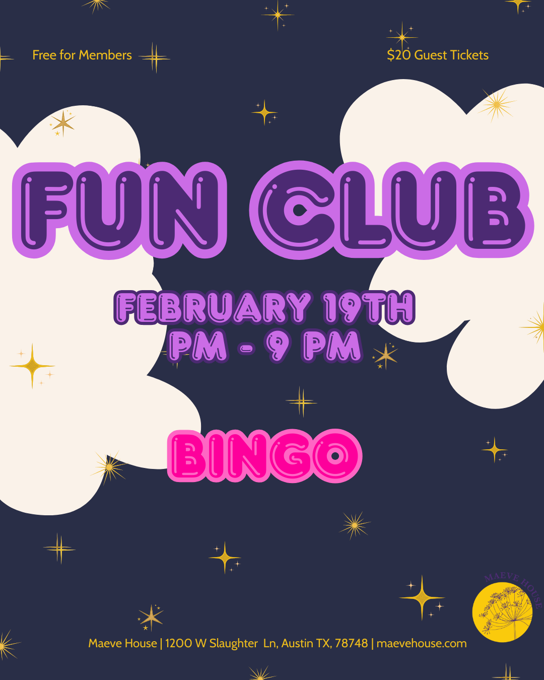 Thursday, February 19th | 7 pm - 9 pm