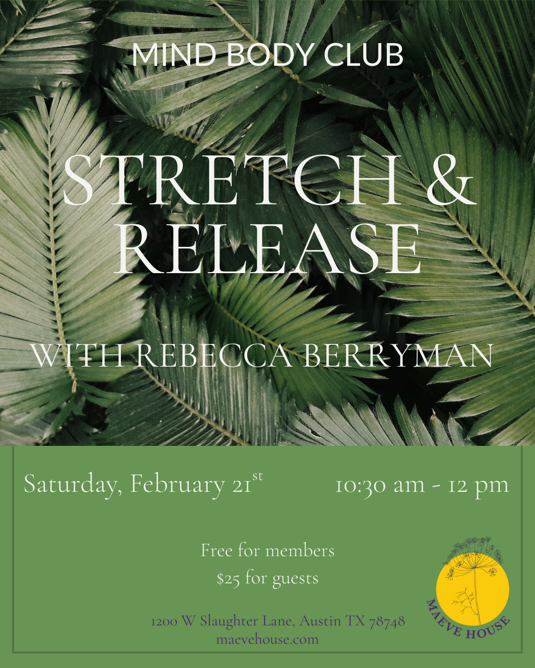 Saturday, February 21st | 10:30 am - 12 pm