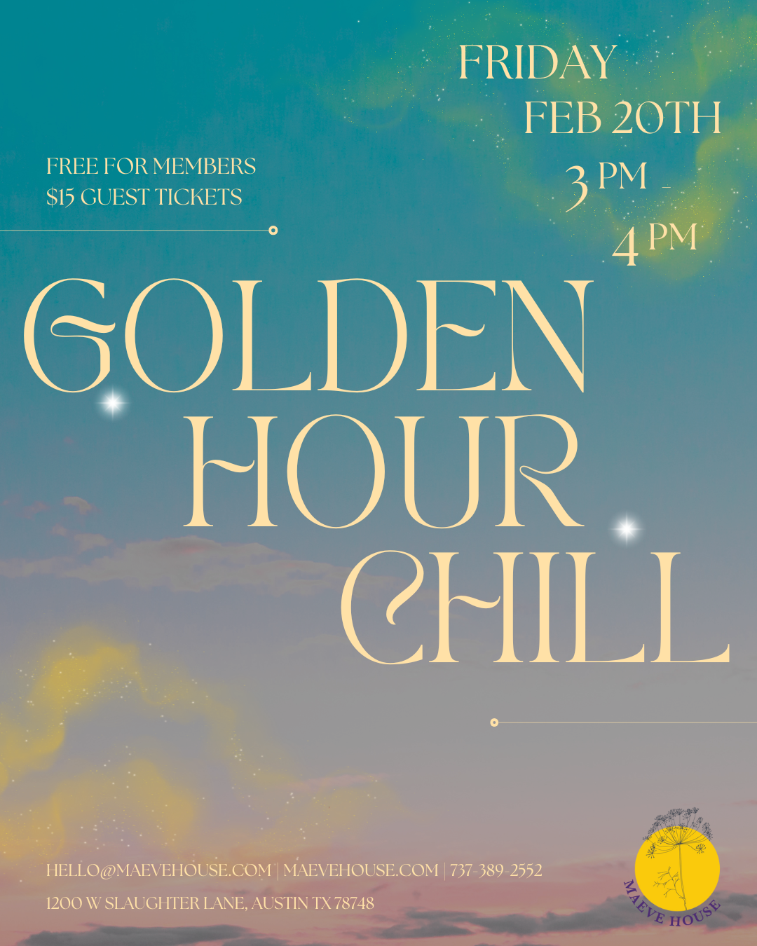 Friday, February 20th | 3 pm - 4 pm