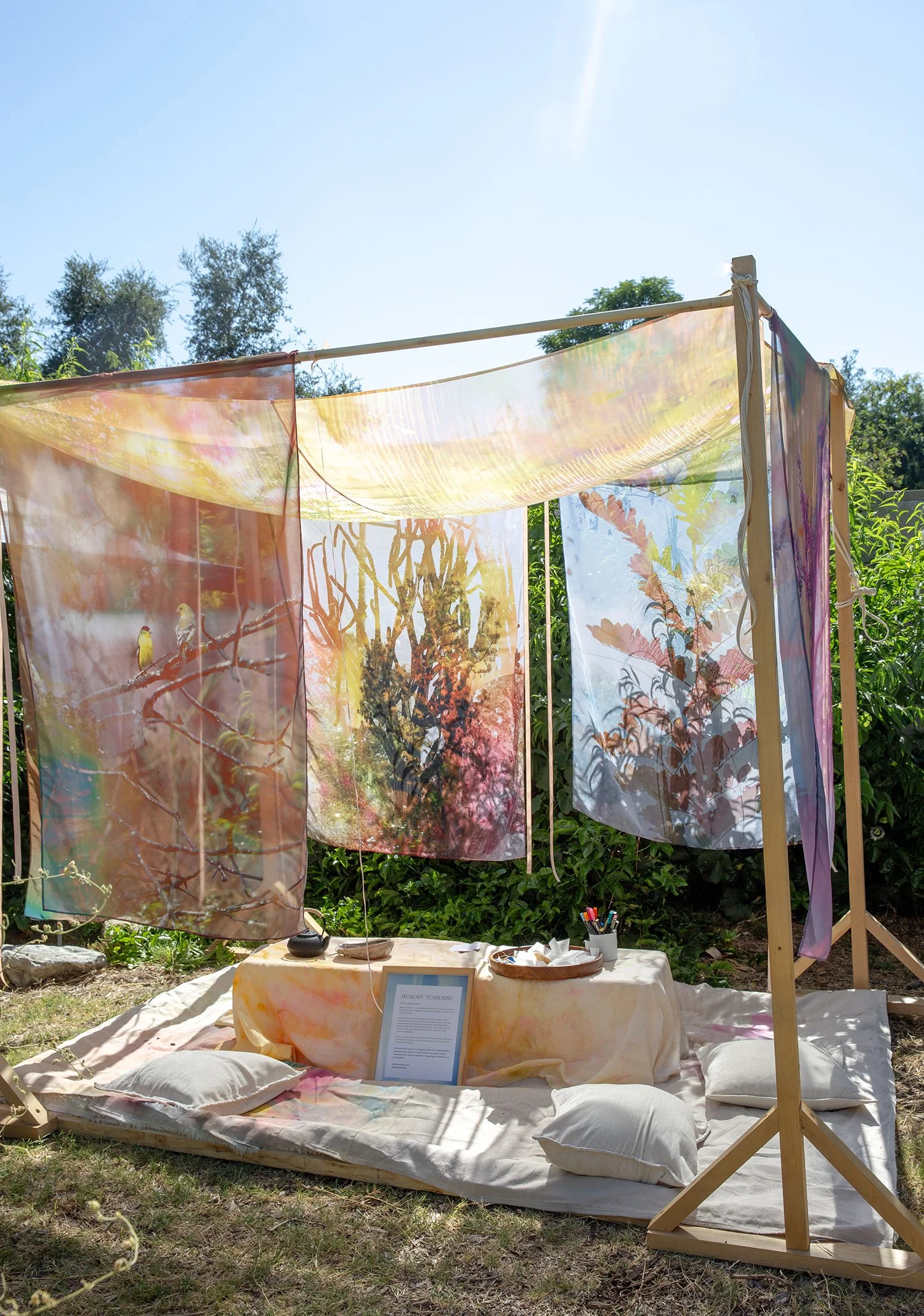 Memory Teahouse Installation - Altadena Healing Village - Faith-Ann Young