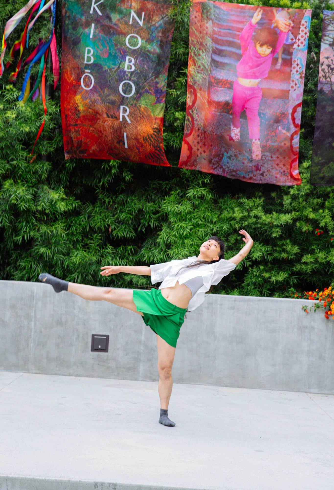 Yoko  Hasebe - Los Angeles-based dancer, originally from Saitama, Japan - dancing to "Imagine" - 4th Annual  Kibō Nobori Arts & Cultural Festival 2025
