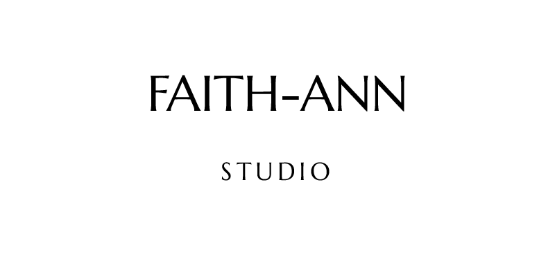 Logo for Faith-Ann Studio with text in black on white background.