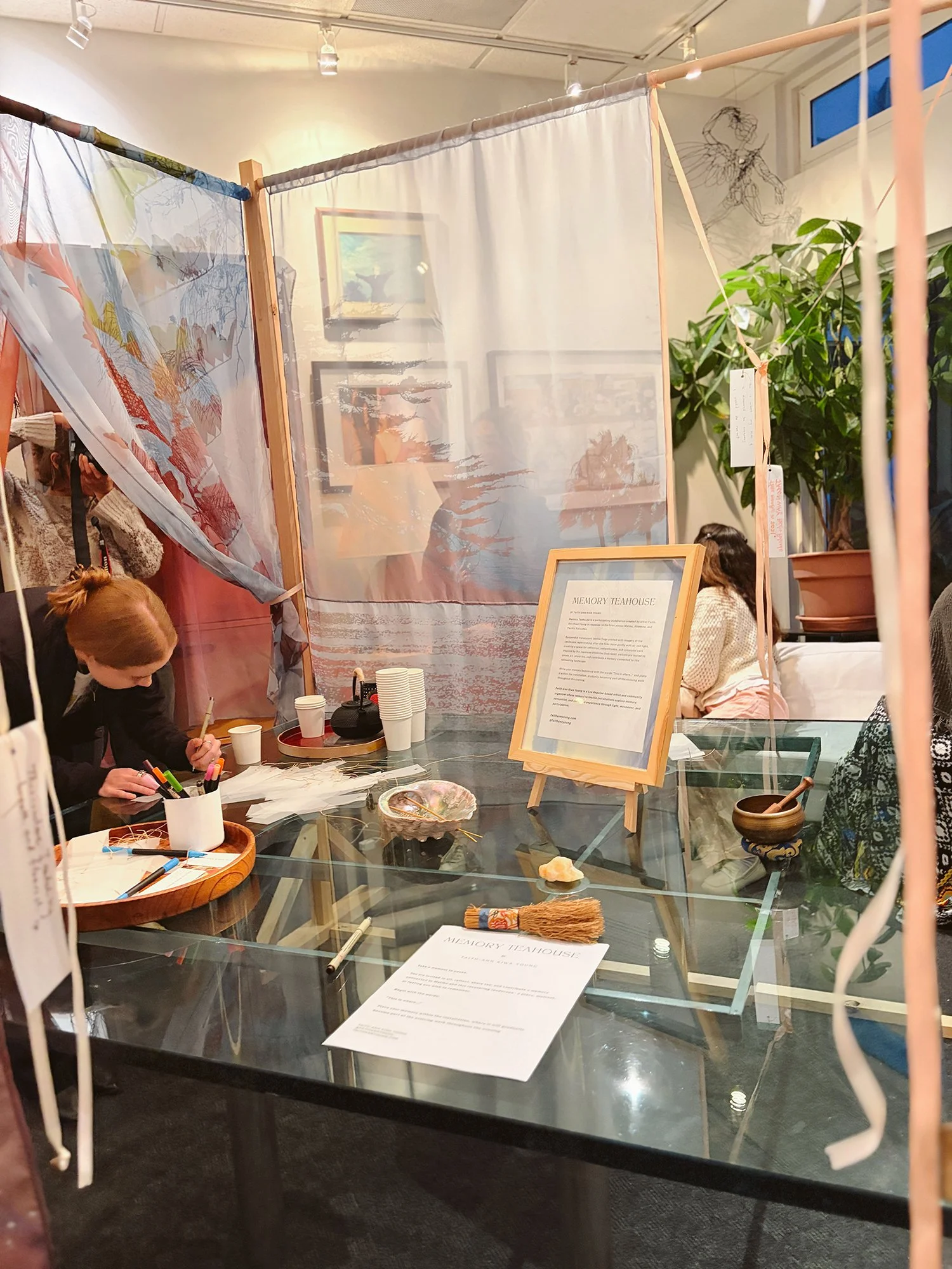 Memory Teahouse Installation - Creative Visions Foundation - Faith-Ann Young