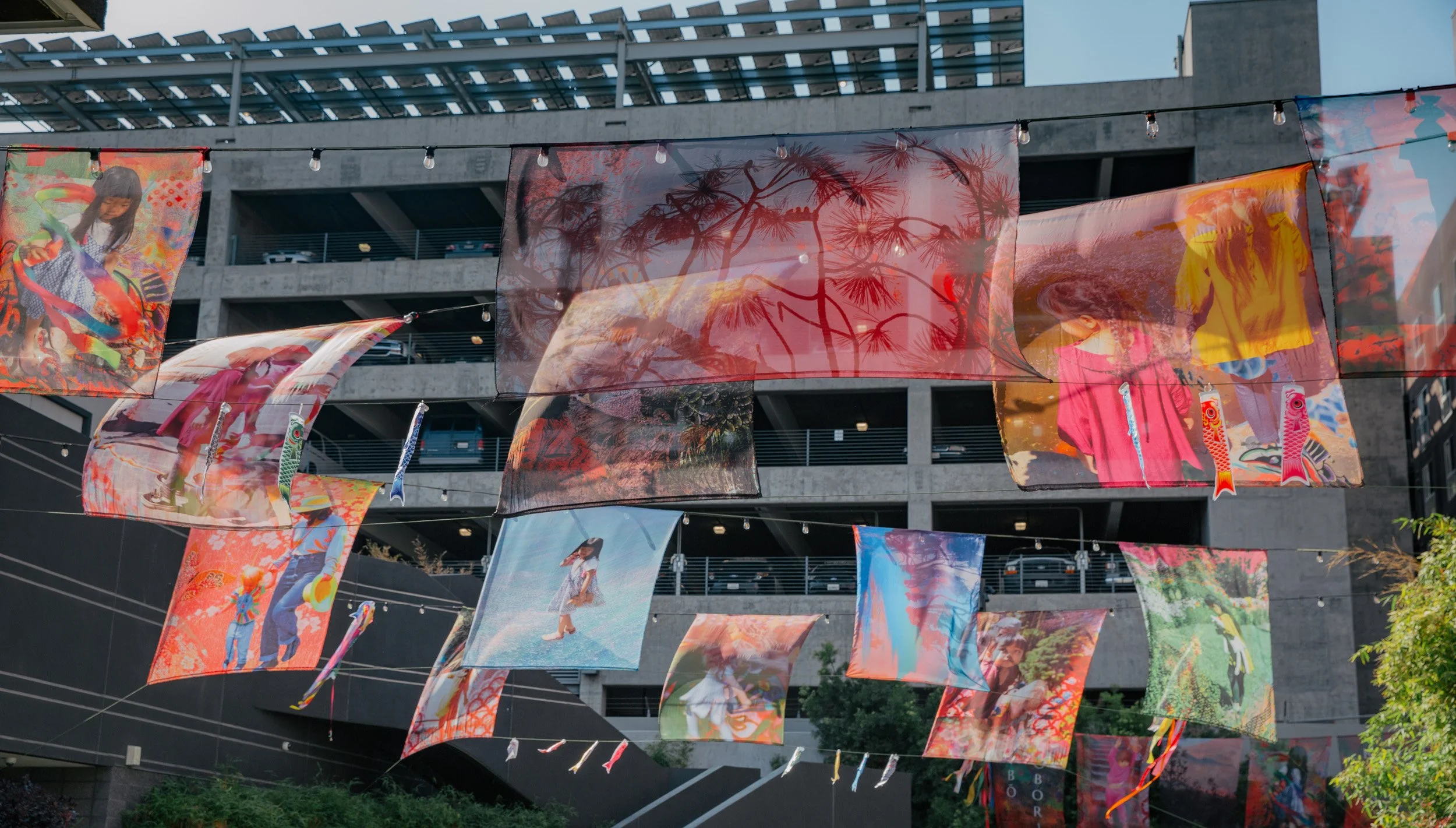 Faith-Ann Young's flags in the wind