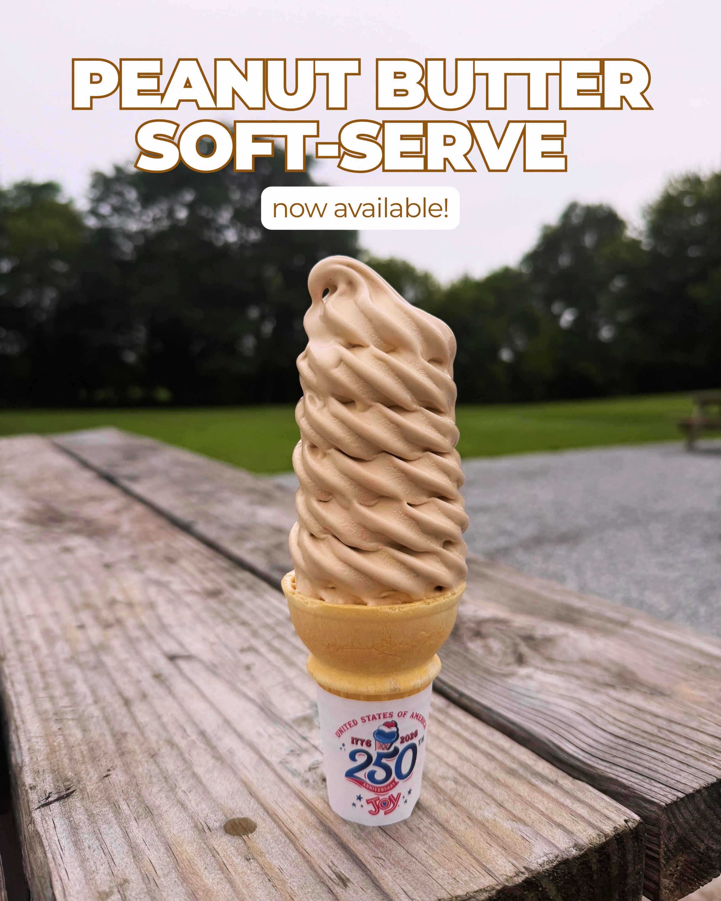 Calling all peanut butter lovers! Peanut Butter soft-serve is available NOW 🍦🥜

This flavor will only be around for one week, so don&rsquo;t wait too long to get your fix. Tag a friend you want to grab ice cream with and make plans to stop by befor