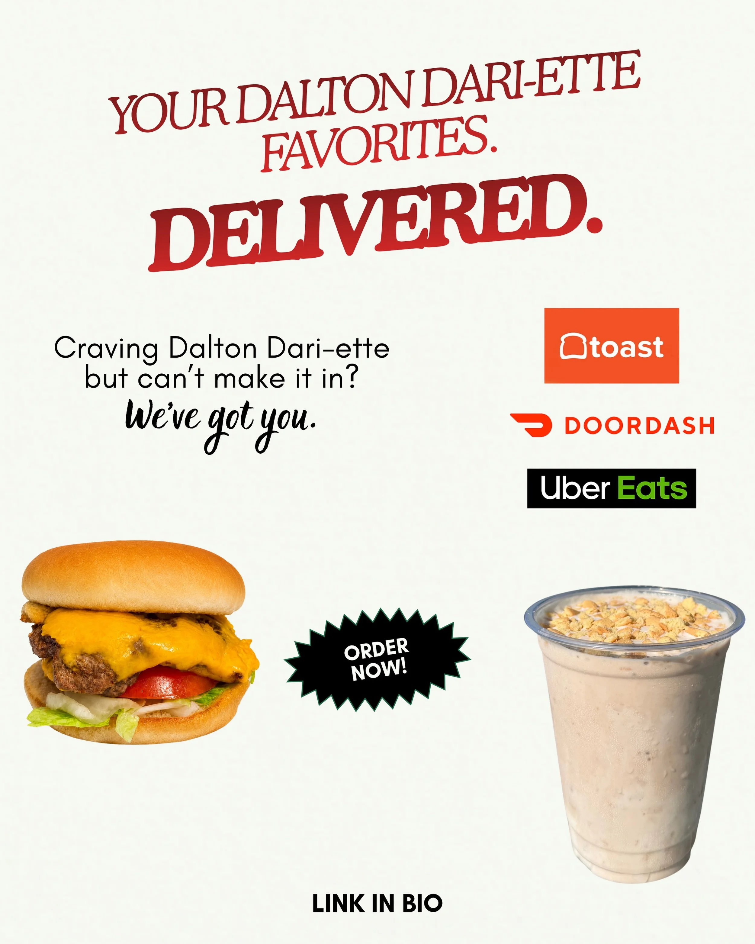 Did you know we are available for delivery? Enjoy your favorites without ever leaving home. Find us on your favorite delivery apps, place your order, and we&rsquo;ll bring the goodness straight to your door 🚗💨

Check the link in bio to place your o