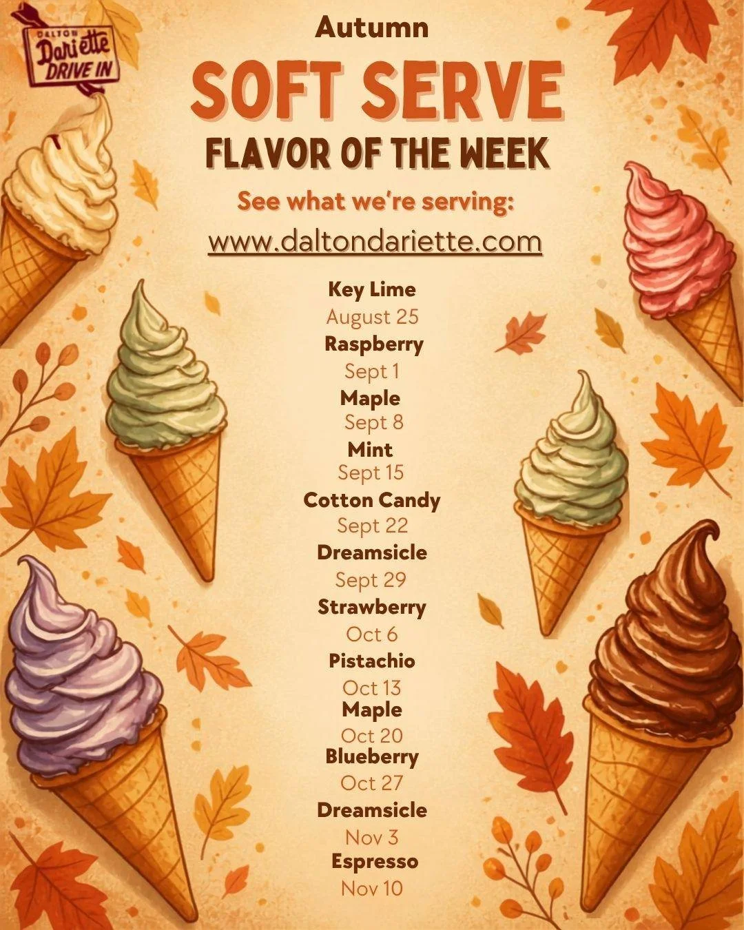 Our plan for the year is to keep rolling! Beginning in October we will be open Tues-Sun ~Closed Mondays~
