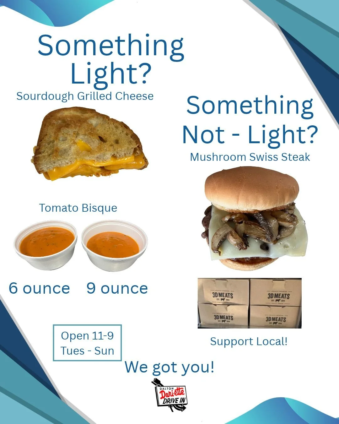 We have something for all appetites!