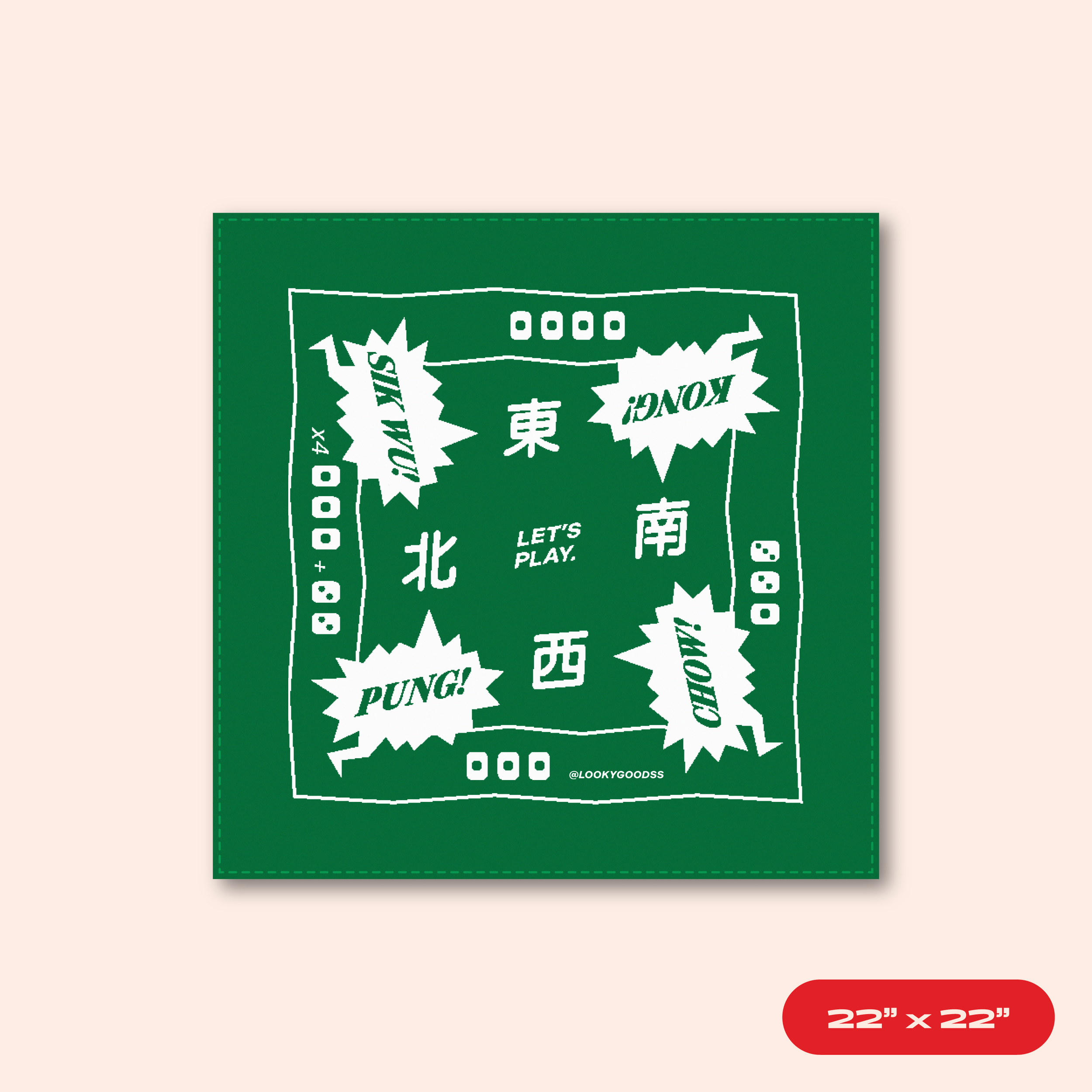 mahjong cotton bandana 🀄️