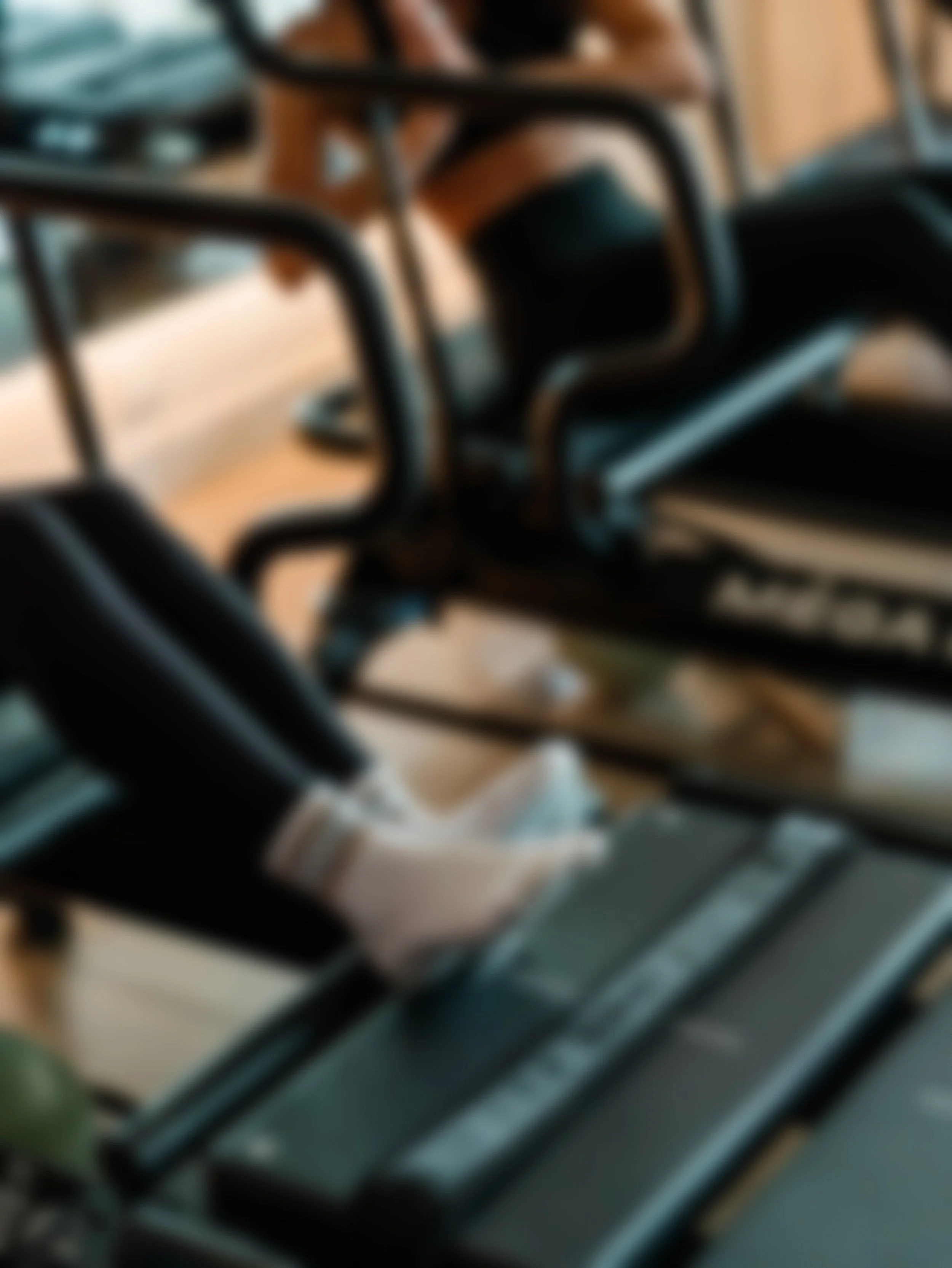 Blurred image of a lagree class at Soma Lab Fitness, New Albany, Ohio.