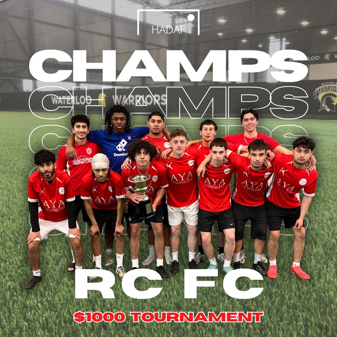 AND IT'S A WRAPPP 🎬
HADAF's very first tournament is officially in the books, and a huge congrats to our winners, RC FC 🏆
RC took home $1000 after a resounding win against @trapistan_fc , finishing the tournament with 5 wins and 1 draw 🔥
Thank