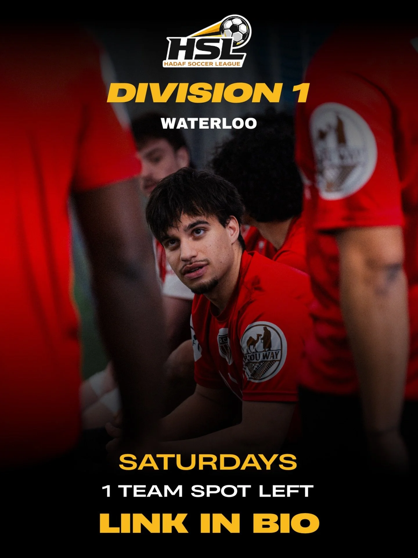LINK IN BIO 
DIV 1 - LAST TEAM REMAINING!
DIV 2 - SOLD OUT
SATURDAYS - 7 V 7 @ CIF