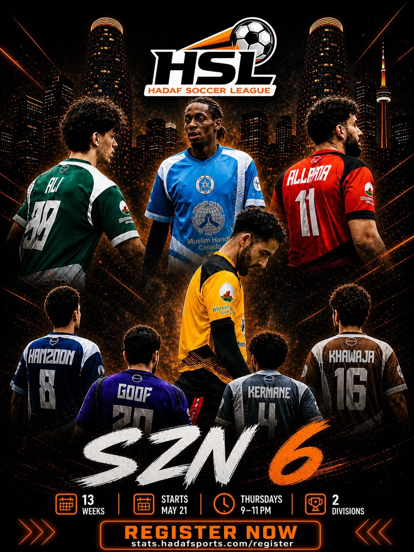 @hadafsoccerleague SZN 6
LIVE NOW
LINK IN BIO