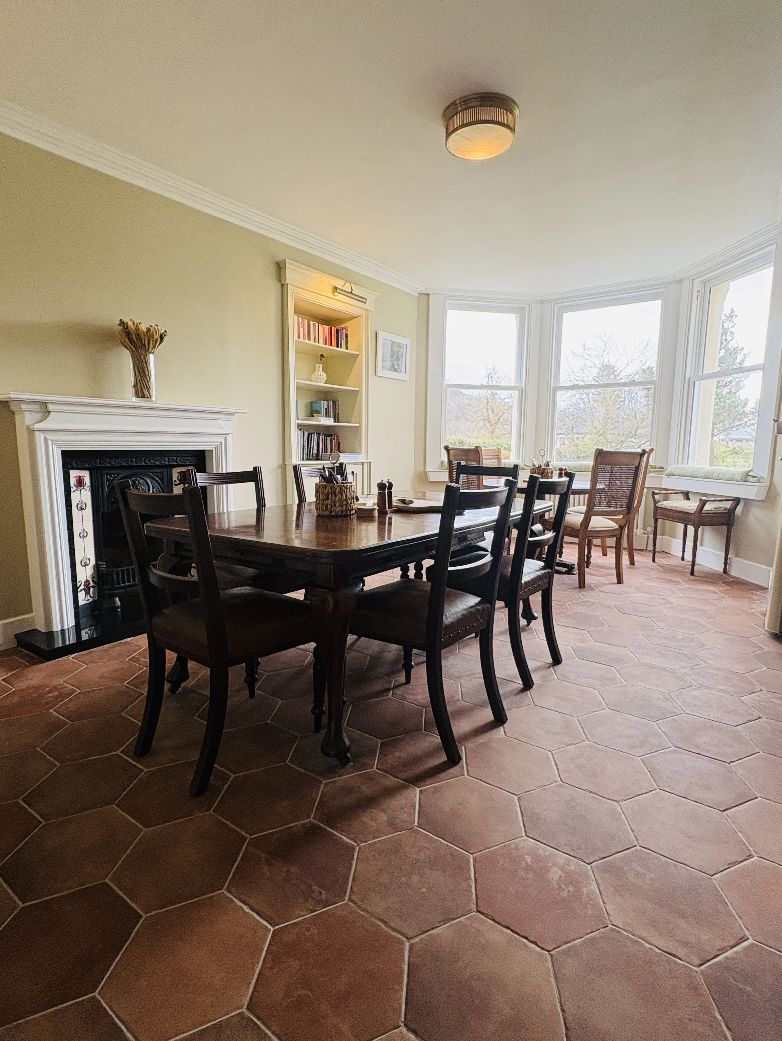 Cuilcheanna House's dining room, where guests can have breakfast or enjoy their own meals.