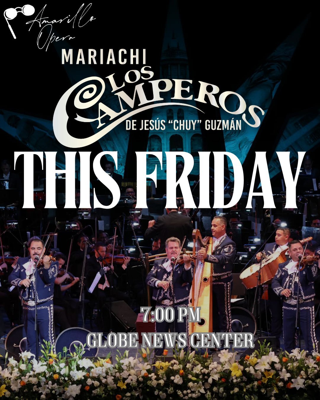 Experience the passion, power, and artistry of Mariachi Los Camperos!
Swipe through to see 4 reasons why you don&rsquo;t want to miss this unforgettable concert 
Join Amarillo Opera this Friday and be part of a night filled with culture, music, and c