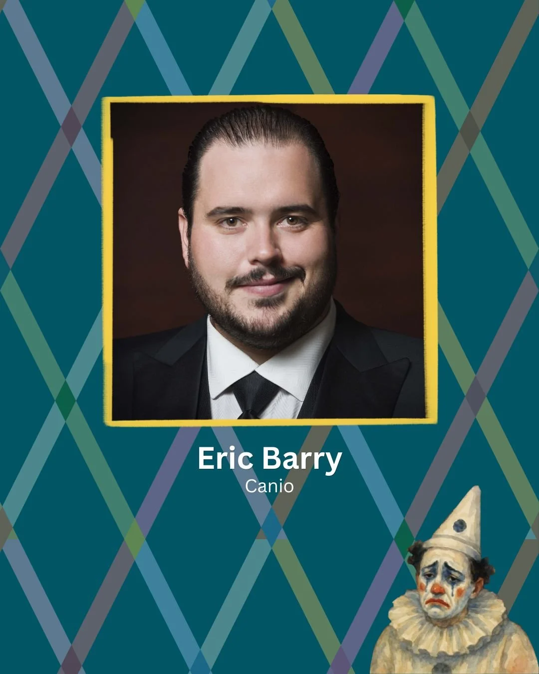 Meet the renowned cast of Pagliacci! 

Experience this tale of heartbreak &amp; humor only on April 11th. 

Tickets available in our bio 🎟️