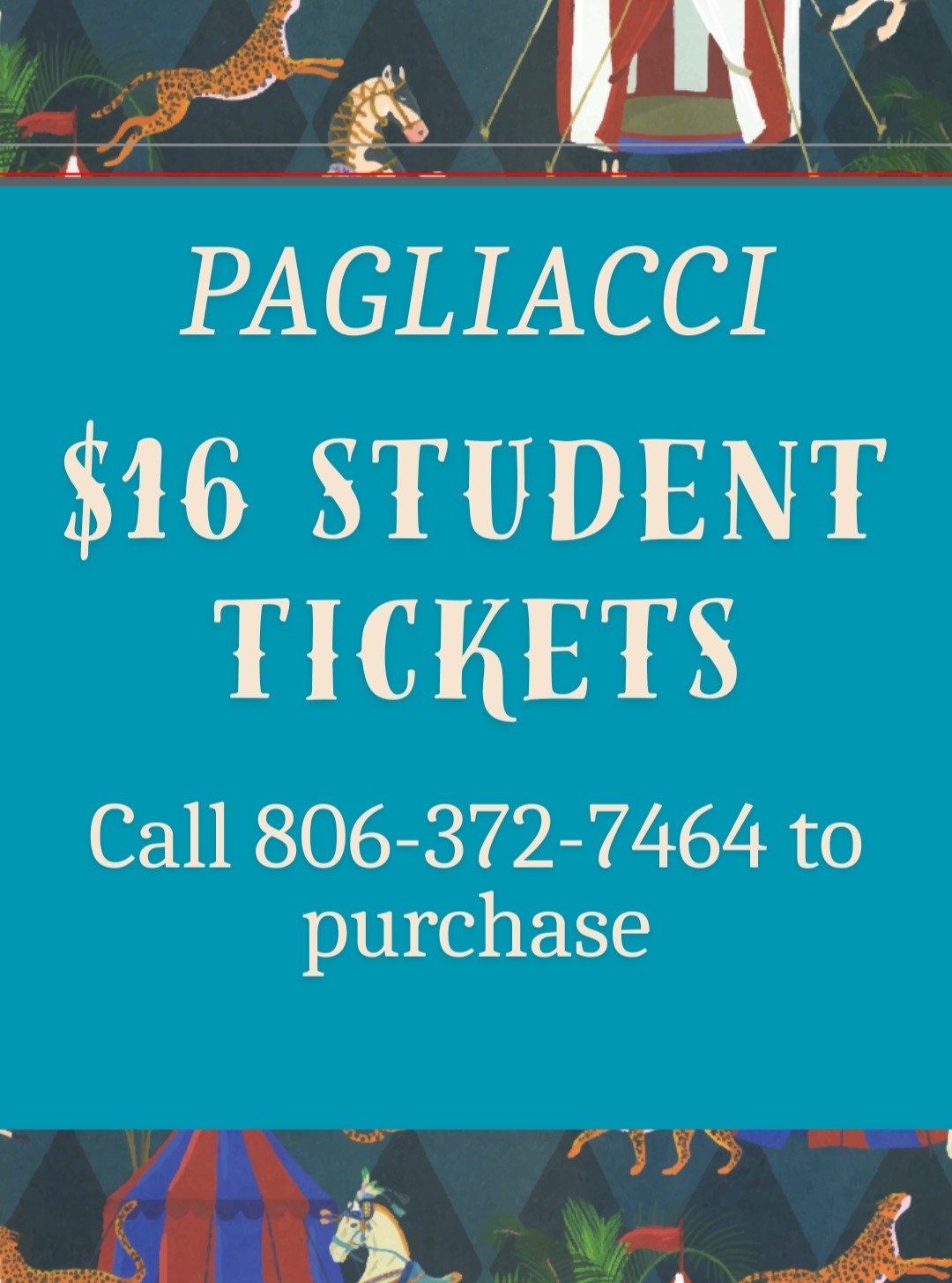 Love. Jealousy. Murder. 🎭
Things get deadly in Pagliacci... and you don't want to miss it.

Student tickets are now available-secure your seat now!