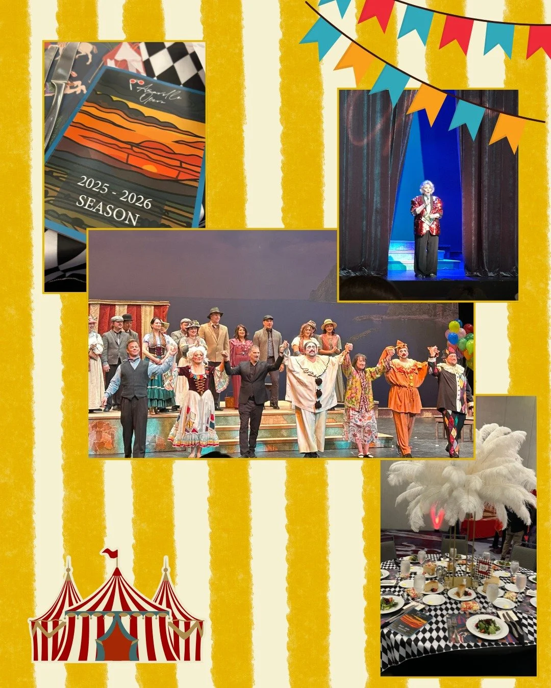 Thank you to everyone who attended Pagliacci &amp; our Under the Big top Gala! 

As always, we are incredibly grateful for our sponsors &amp; donors who help make our productions possible. We wrapped up the evening with some fantastic aria performanc