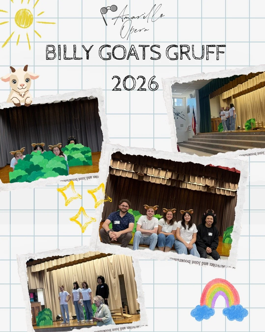 Thank you to all the schools who participated in our Spring 2026 Fairytale Operas! We visited 8 schools across Amarillo and performed for more than 600 K-5 students!

For more information, contact front.desk@amarilloopera.org or visit www.woww.org