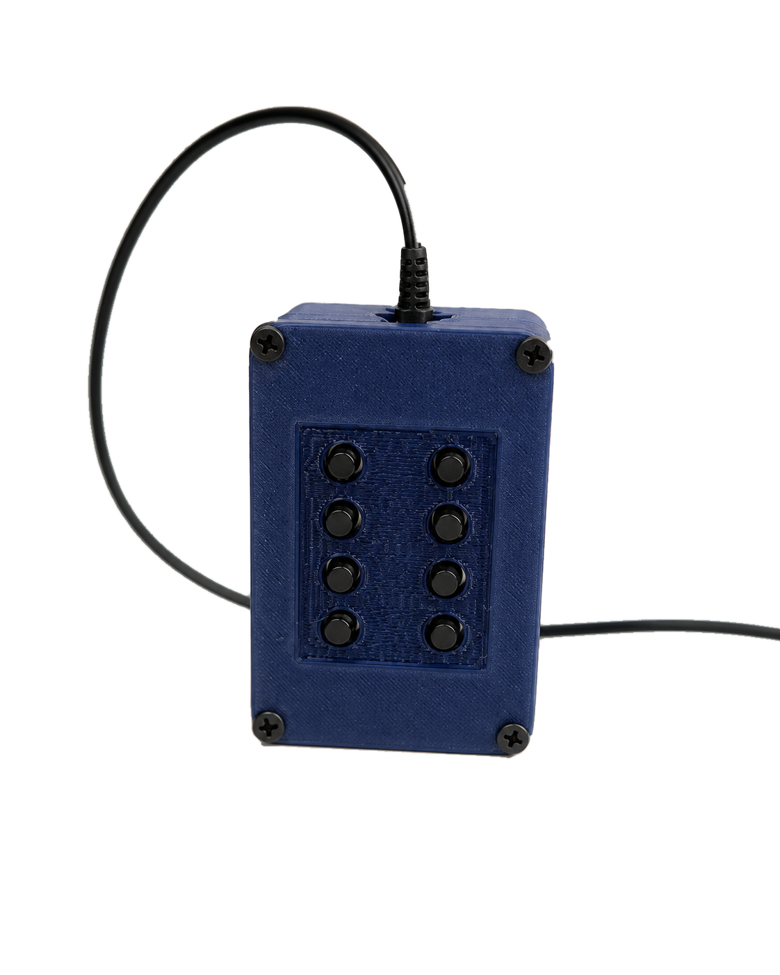 Front standing view of the Ingress Braille keyboard