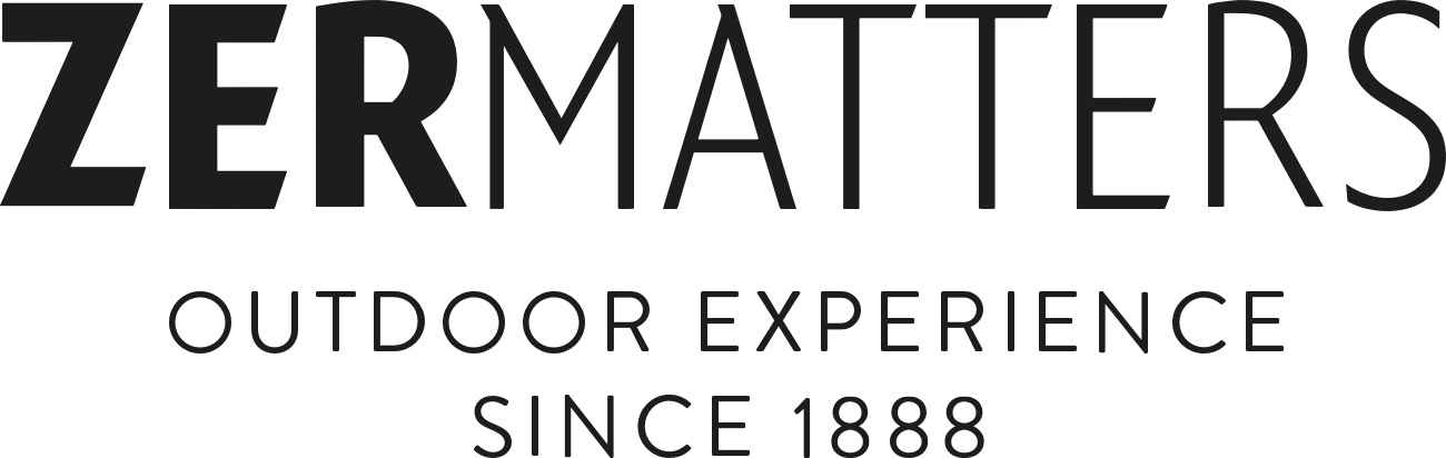 Zermatters logo with the text 'Zermatters Outdoor Experience Since 1888' in black font.