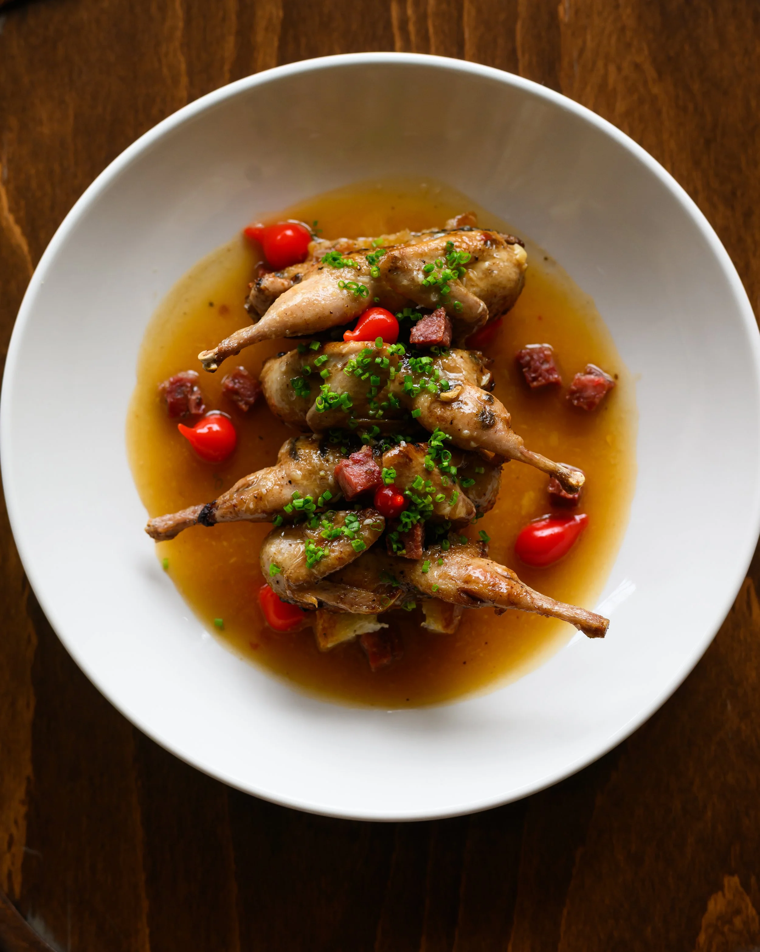 Chaz Lindsay Pulito Osteria Jackson Mississippi Quail