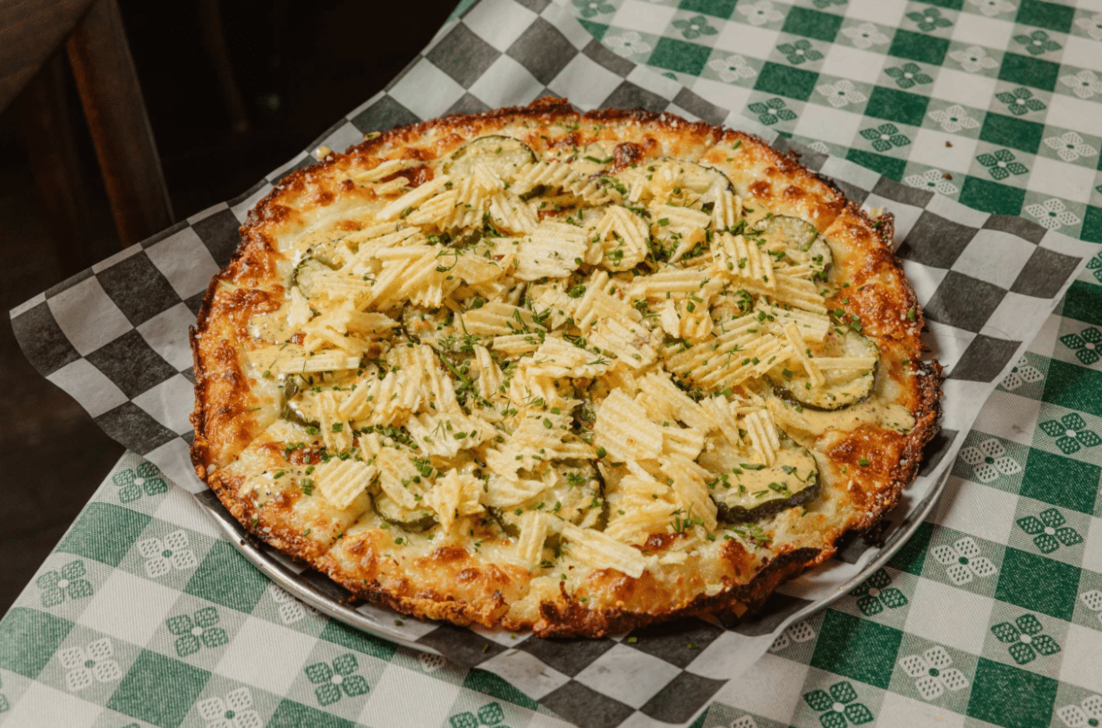 Chef Mike Dew Wayfarer Tavern Dayton Kentucky Pickle power pizza