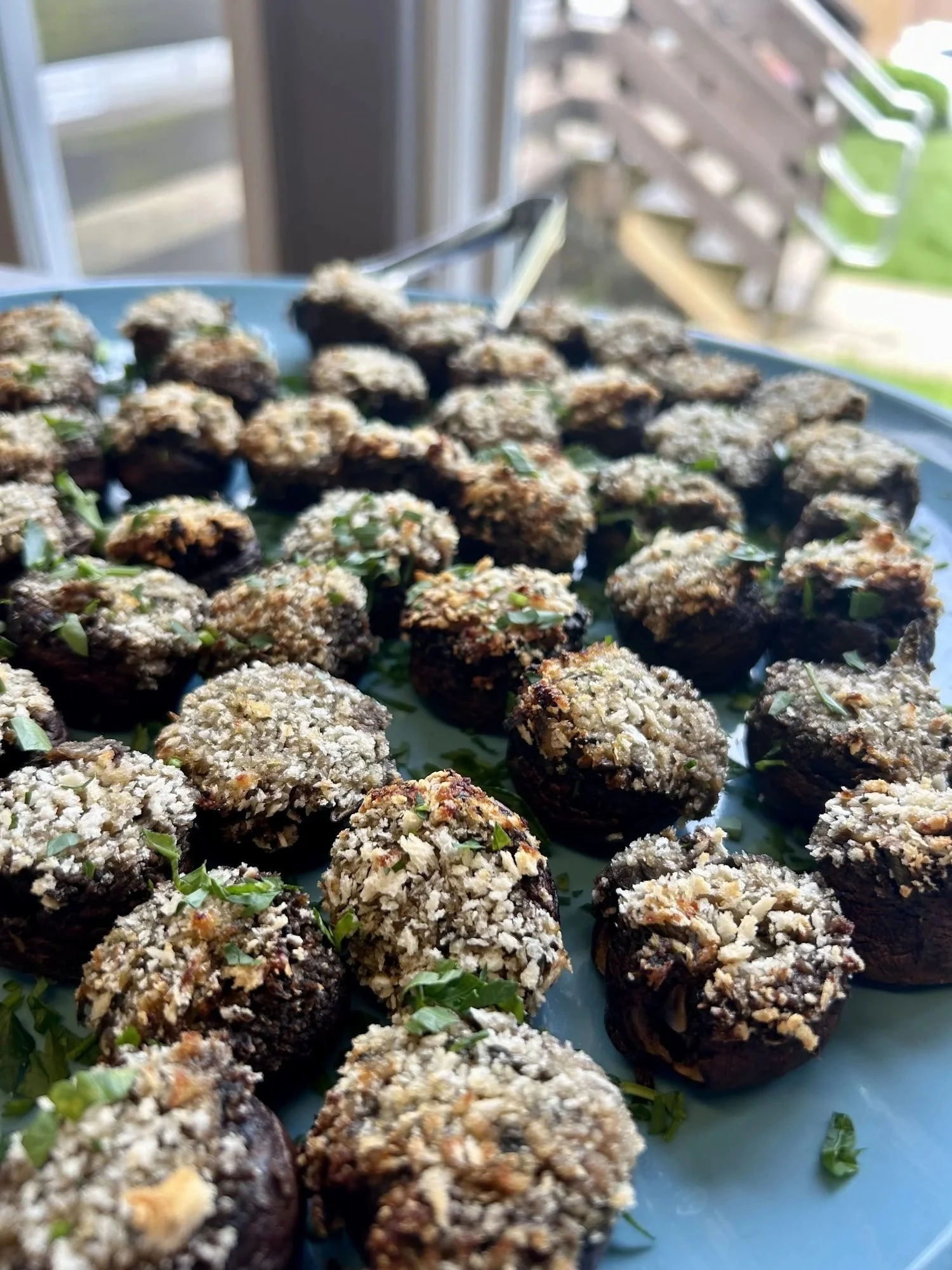 Planted Bloomington Stuffed Mushrooms