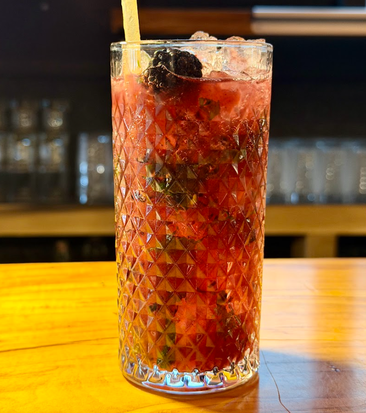 Palmar Latin Kitchen Asheville Restaurant Review Blackberry mojito