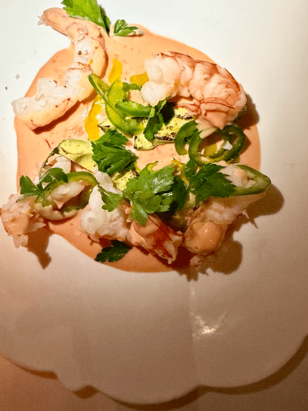 Felice Gamberi in salsa rosa