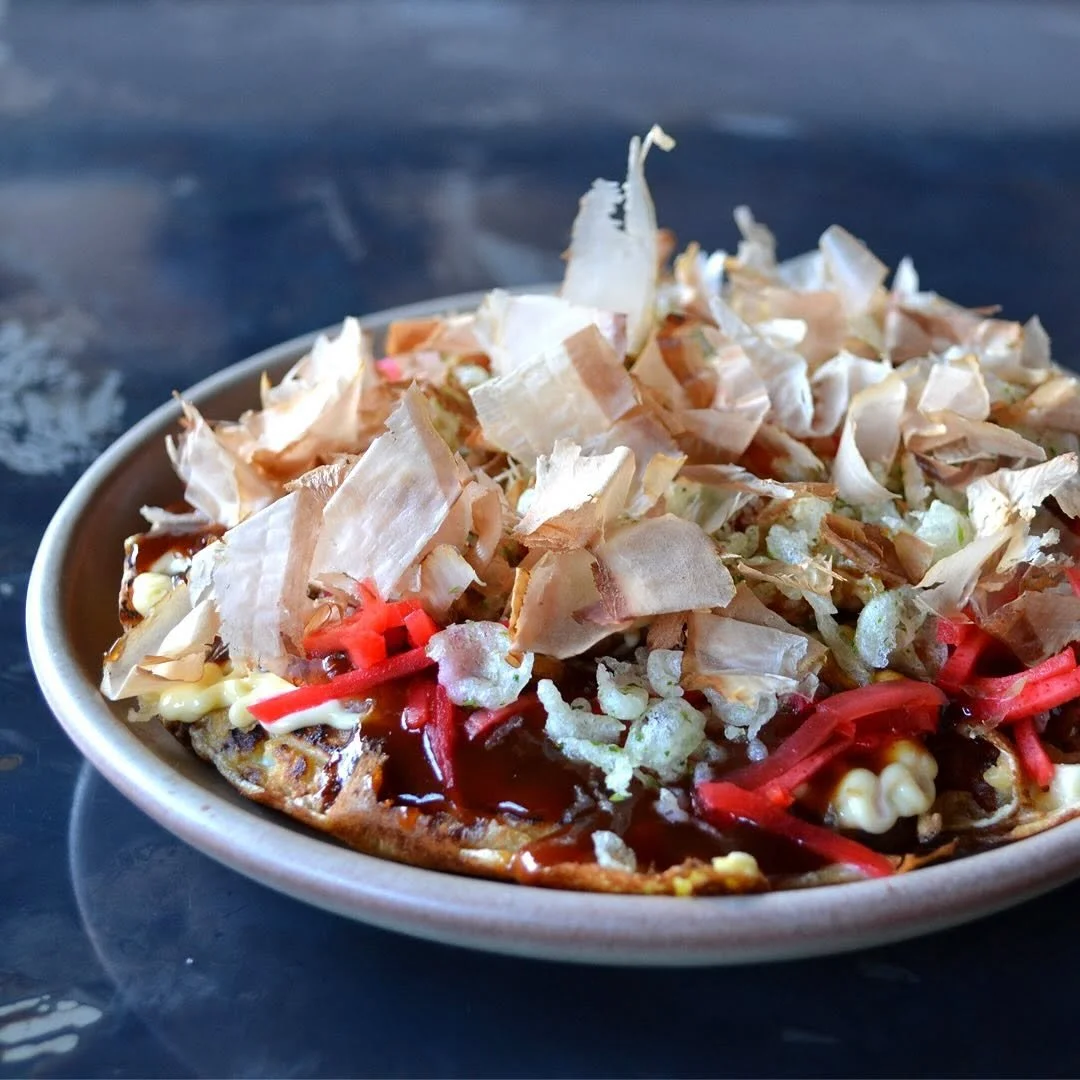 Ladyfish Portland Maine Bacon, Egg, and Cheese Okonomiyaki
