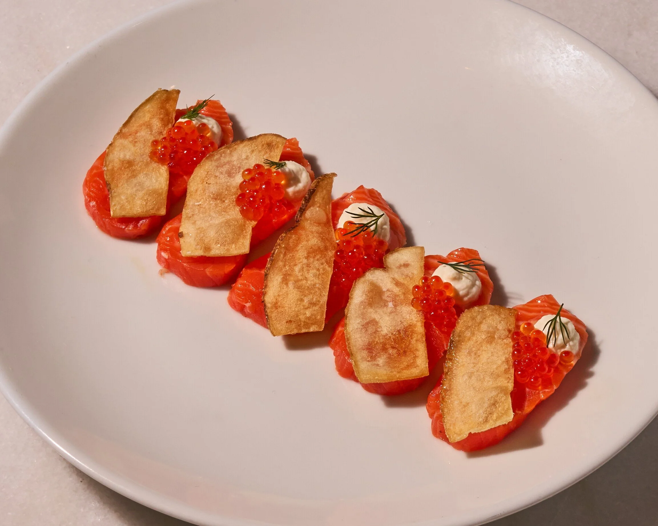Chef PJ Calapa Marea Restaurant New York Beverly Hills Aspen Salmon crudo