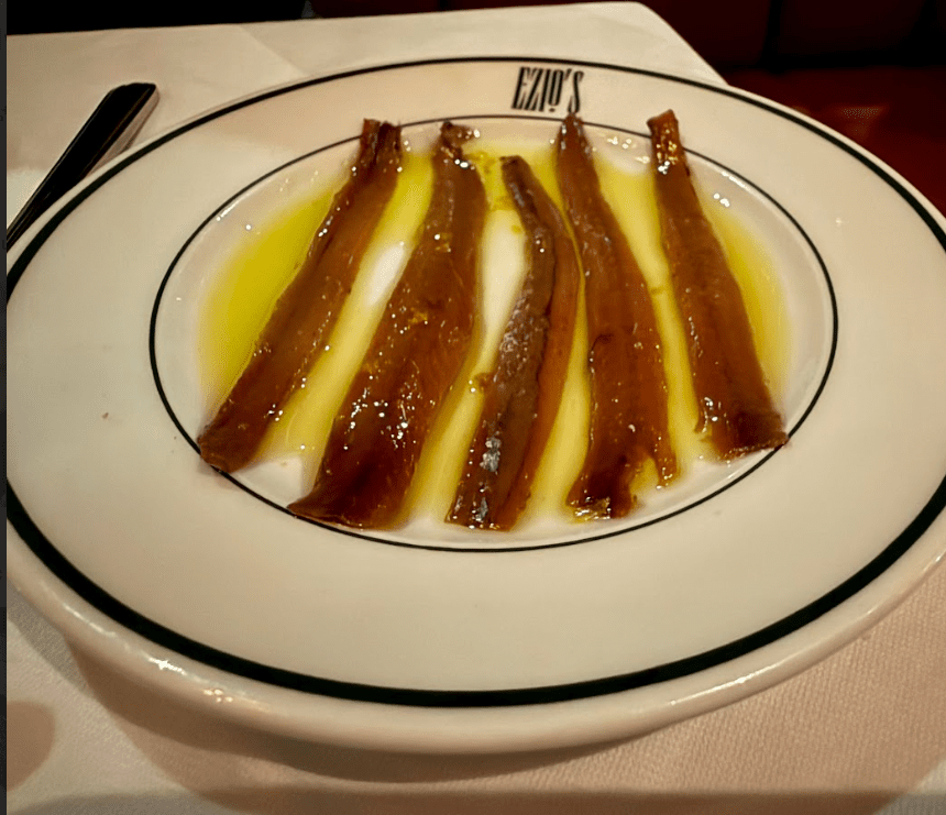 Ezio's Steakhouse Miami Beach Restaurant Review Sardines