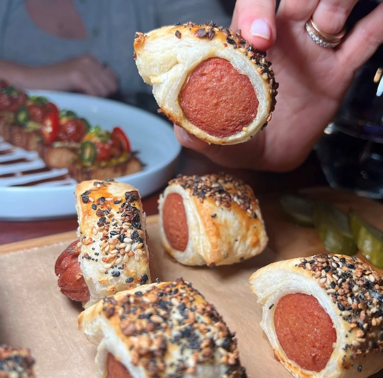 Sunness Supper Club Fort Lauderdale Puff Pastry Hot Dog