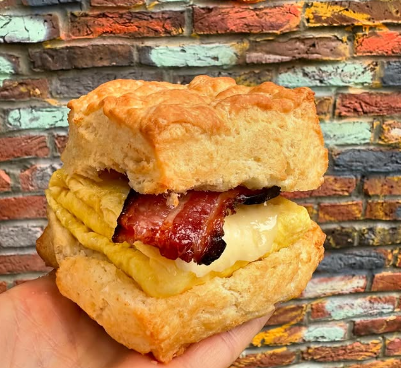 Mel the Bakery Bacon, egg, and cheese